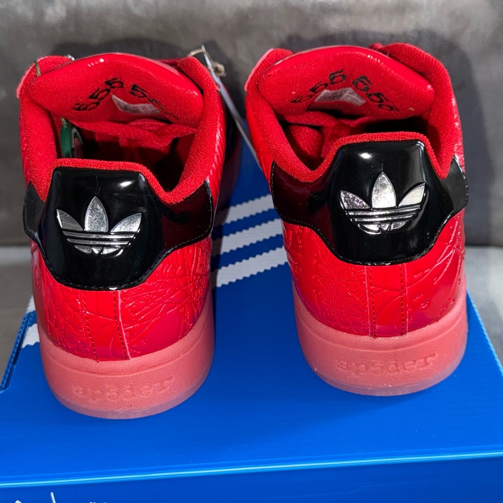 SOLD adidas Superstar “Sp5der” Sneaker Collab  Red and black - Picture 6 of 9